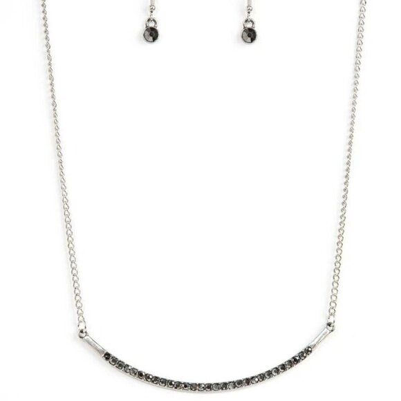 paparazzi Jewelry - Collar Poppin Sparkle Silver Necklace
